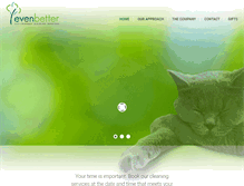 Tablet Screenshot of evenbettercleaning.net